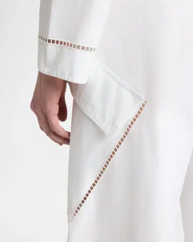 Alaïa Lace-Inset Cotton Shirt | Thumbnail 4 Alaïa Lace-Inset Cotton Shirt | Thumbnail 4
