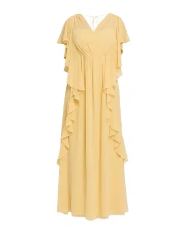 Ungaro Saffron Draped Ruffle Maxi Dress | Thumbnail 1 Ungaro Saffron Draped Ruffle Maxi Dress | Thumbnail 1