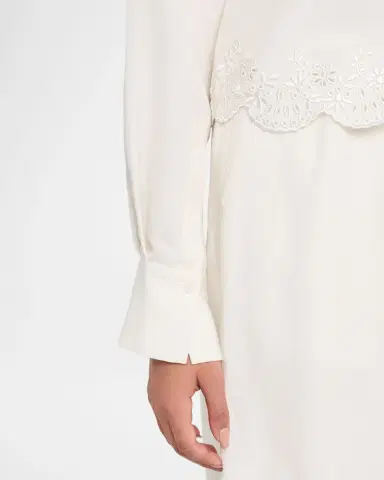 Simkhai Ames Embroidered Linen-Blend Shirt | Thumbnail 5 Simkhai Ames Embroidered Linen-Blend Shirt | Thumbnail 5