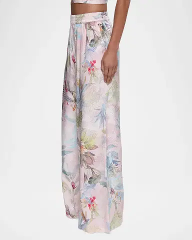 L'AGENCE Lillian Palm Leaf Wide-Leg Pants | Thumbnail 5 L'AGENCE Lillian Palm Leaf Wide-Leg Pants | Thumbnail 5