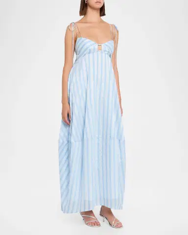 Simkhai Melly Striped Yarn-Dye Maxi Dress | Thumbnail 4 Simkhai Melly Striped Yarn-Dye Maxi Dress | Thumbnail 4