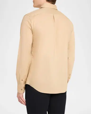 Vince Men's Poplin Separate Button-Placket Shirt | Thumbnail 3 Vince Men's Poplin Separate Button-Placket Shirt | Thumbnail 3