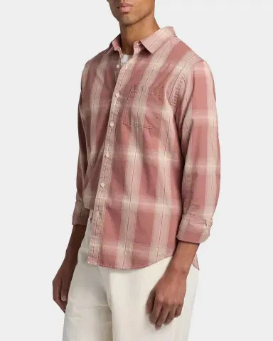 Vince Men's Townes Plaid Cotton Shirt | Thumbnail 7 Vince Men's Townes Plaid Cotton Shirt | Thumbnail 7