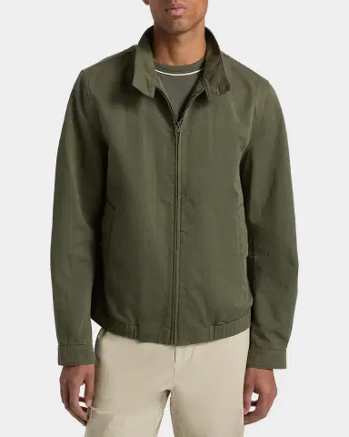 Vince Men's Cotton-Linen Bomber Jacket | Thumbnail 4 Vince Men's Cotton-Linen Bomber Jacket | Thumbnail 4