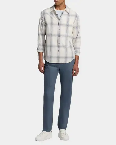 Vince Men's Townes Plaid Cotton Shirt | Thumbnail 2 Vince Men's Townes Plaid Cotton Shirt | Thumbnail 2