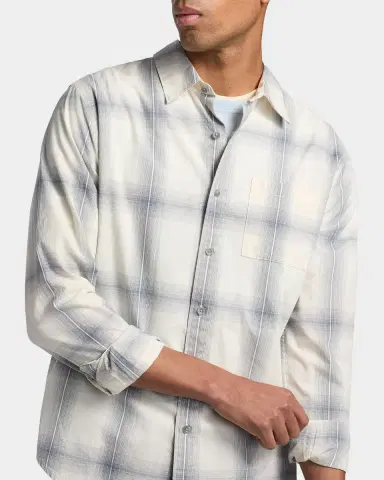 Vince Men's Townes Plaid Cotton Shirt | Thumbnail 5 Vince Men's Townes Plaid Cotton Shirt | Thumbnail 5