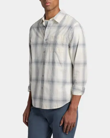 Vince Men's Townes Plaid Cotton Shirt | Thumbnail 7 Vince Men's Townes Plaid Cotton Shirt | Thumbnail 7
