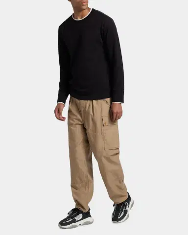 Vince Men's Fine Slub Cotton Double-Layer Crewneck T-Shirt | Thumbnail 2 Vince Men's Fine Slub Cotton Double-Layer Crewneck T-Shirt | Thumbnail 2