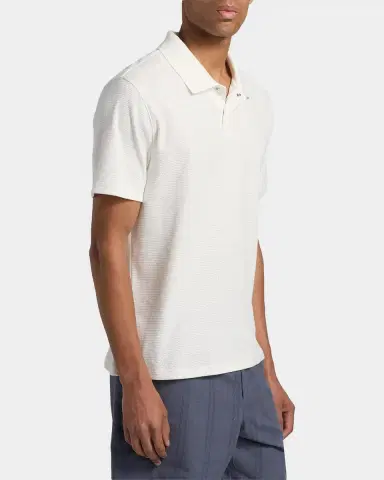 Vince Men's Rib-Knit Cotton-Blend Polo Shirt | Thumbnail 7 Vince Men's Rib-Knit Cotton-Blend Polo Shirt | Thumbnail 7