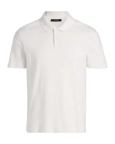 Vince Men's Rib-Knit Cotton-Blend Polo Shirt | Thumbnail 1 Vince Men's Rib-Knit Cotton-Blend Polo Shirt | Thumbnail 1