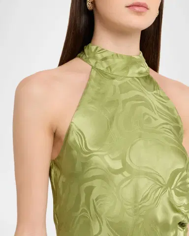 Tanya Taylor Anais Silk-Blend Halter Maxi Dress | Thumbnail 5 Tanya Taylor Anais Silk-Blend Halter Maxi Dress | Thumbnail 5