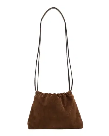 Brunello Cucinelli Suede Drawstring Shoulder Bag | Thumbnail 1 Brunello Cucinelli Suede Drawstring Shoulder Bag | Thumbnail 1