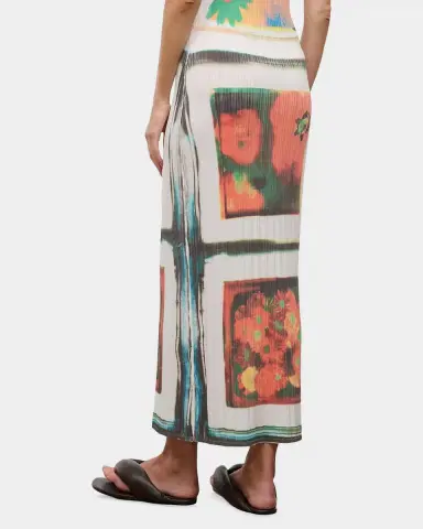 Staud Noemi Striped Midi Skirt | Thumbnail 3 Staud Noemi Striped Midi Skirt | Thumbnail 3