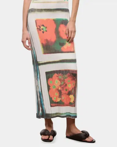 Staud Noemi Striped Midi Skirt | Thumbnail 4 Staud Noemi Striped Midi Skirt | Thumbnail 4