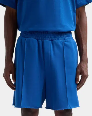 Helmut Lang Men's Terry Pintuck Pleated Shorts | Thumbnail 5 Helmut Lang Men's Terry Pintuck Pleated Shorts | Thumbnail 5