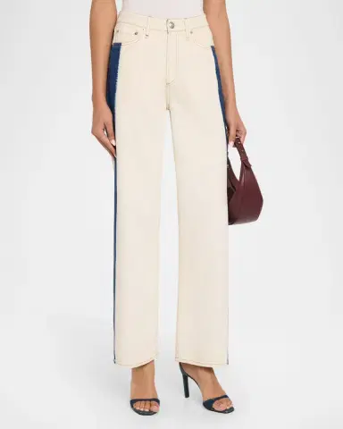 rag & bone Featherweight Logan Mid-Rise Two-Tone Jeans | Thumbnail 4 rag & bone Featherweight Logan Mid-Rise Two-Tone Jeans | Thumbnail 4