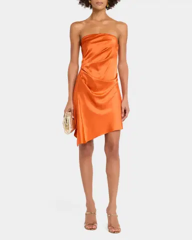 Staud Adriana Silk Mini Dress | Thumbnail 2 Staud Adriana Silk Mini Dress | Thumbnail 2