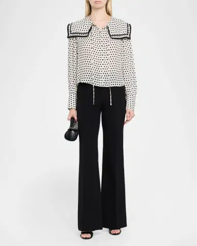 FRAME The Polka Dot Fleet Blouse | Thumbnail 2 FRAME The Polka Dot Fleet Blouse | Thumbnail 2