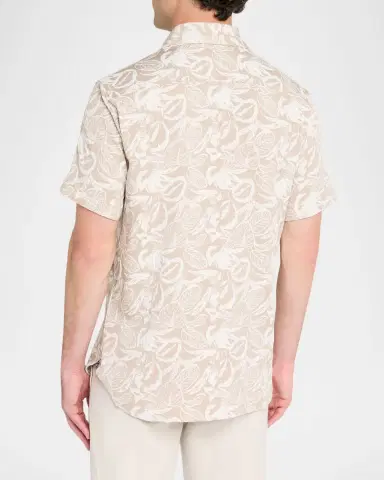 Robert Graham Men 's Santa Monica Foliage Short-Sleeve Shirt | Thumbnail 3 Robert Graham Men 's Santa Monica Foliage Short-Sleeve Shirt | Thumbnail 3