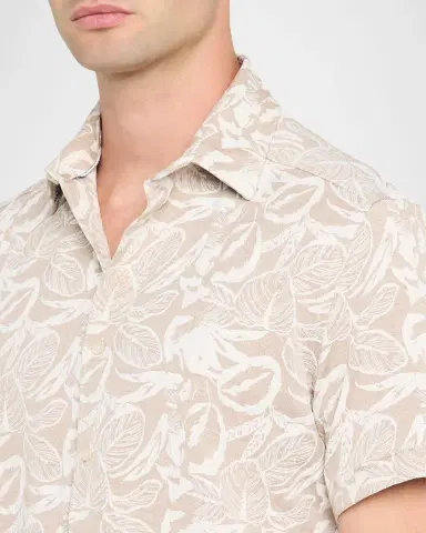 Robert Graham Men 's Santa Monica Foliage Short-Sleeve Shirt | Thumbnail 5 Robert Graham Men 's Santa Monica Foliage Short-Sleeve Shirt | Thumbnail 5