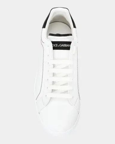 Dolce & Gabbana Men's Portofino Leather Low-Top Sneakers | Thumbnail 3 Dolce & Gabbana Men's Portofino Leather Low-Top Sneakers | Thumbnail 3