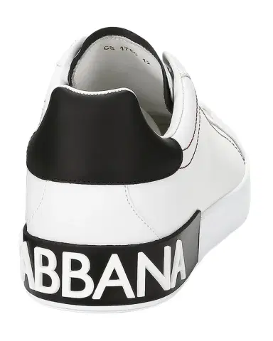 Dolce & Gabbana Men's Portofino Leather Low-Top Sneakers | Thumbnail 1 Dolce & Gabbana Men's Portofino Leather Low-Top Sneakers | Thumbnail 1