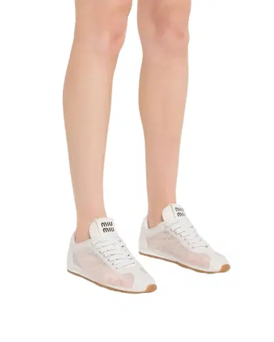 Miu Miu Mesh Retro Runner Sneakers | Thumbnail 1 Miu Miu Mesh Retro Runner Sneakers | Thumbnail 1