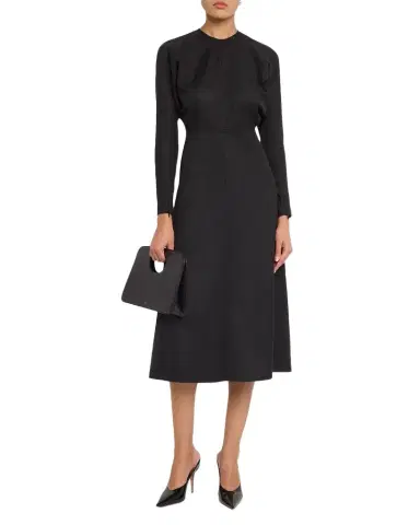 Victoria Beckham Dolman-Sleeve A-Line Midi Dress | Thumbnail 1 Victoria Beckham Dolman-Sleeve A-Line Midi Dress | Thumbnail 1