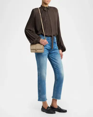 Tom Ford Suede Hanging T Crossbody Wallet | Thumbnail 5 Tom Ford Suede Hanging T Crossbody Wallet | Thumbnail 5