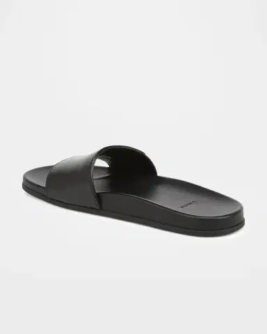 Vince Sadie Leather Slide Sandals | Thumbnail 3 Vince Sadie Leather Slide Sandals | Thumbnail 3