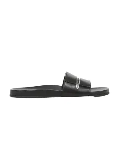 Vince Sadie Leather Slide Sandals | Thumbnail 1 Vince Sadie Leather Slide Sandals | Thumbnail 1
