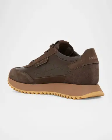 Moncler Men's Pacey2 Suede & Nubuck Low-Top Sneakers | Thumbnail 4 Moncler Men's Pacey2 Suede & Nubuck Low-Top Sneakers | Thumbnail 4