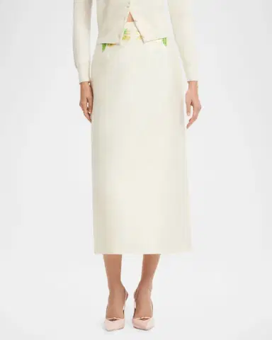 LEO LIN Quinn Embellished Silk-Wool Midi Skirt | Thumbnail 6 LEO LIN Quinn Embellished Silk-Wool Midi Skirt | Thumbnail 6