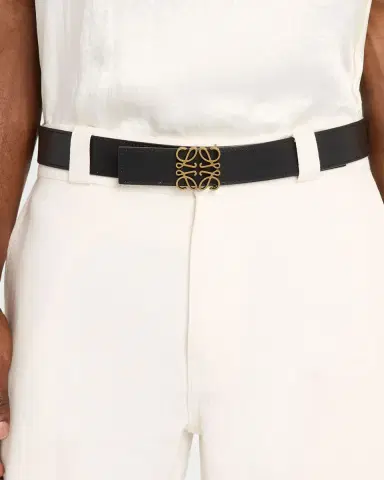 Loewe Men's Reversible Anagram Leather Belt | Thumbnail 2 Loewe Men's Reversible Anagram Leather Belt | Thumbnail 2