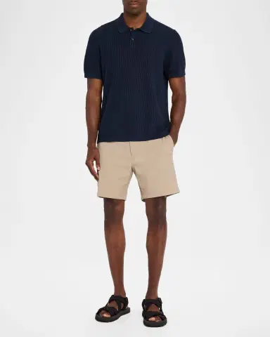 Theory Men's Zaine Nylon 7" Inseam Flat-Front Shorts | Thumbnail 2 Theory Men's Zaine Nylon 7" Inseam Flat-Front Shorts | Thumbnail 2