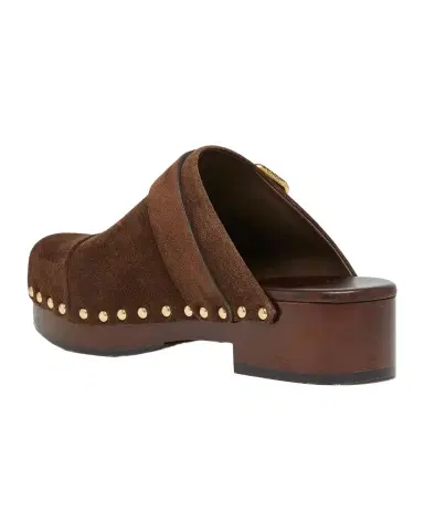 Chloé Jeannette Suede Buckle Clogs | Thumbnail 1 Chloé Jeannette Suede Buckle Clogs | Thumbnail 1