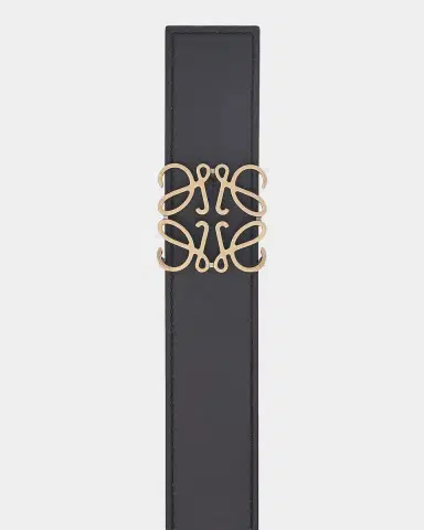 Loewe Men's Reversible Anagram Leather Belt | Thumbnail 3 Loewe Men's Reversible Anagram Leather Belt | Thumbnail 3