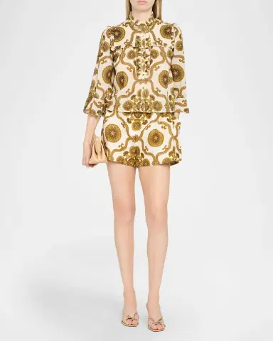 Cara Cara Bosco Belted Linen Shorts | Thumbnail 2 Cara Cara Bosco Belted Linen Shorts | Thumbnail 2