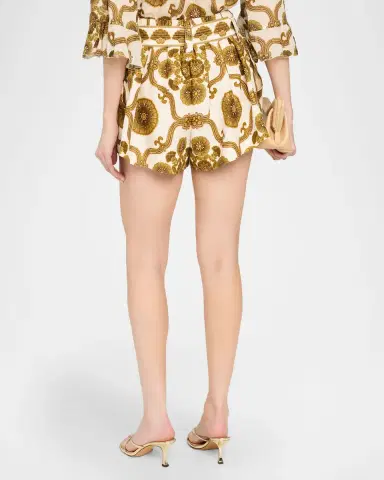 Cara Cara Bosco Belted Linen Shorts | Thumbnail 3 Cara Cara Bosco Belted Linen Shorts | Thumbnail 3