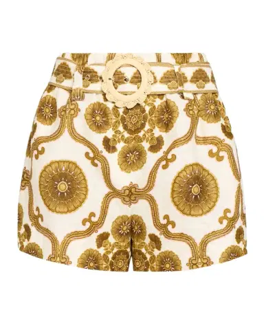 Cara Cara Bosco Belted Linen Shorts | Thumbnail 1 Cara Cara Bosco Belted Linen Shorts | Thumbnail 1