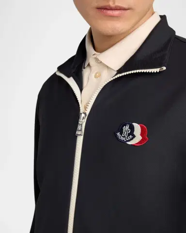 Moncler Men's Stand-Collar Technical Jersey Sweatshirt | Thumbnail 5 Moncler Men's Stand-Collar Technical Jersey Sweatshirt | Thumbnail 5
