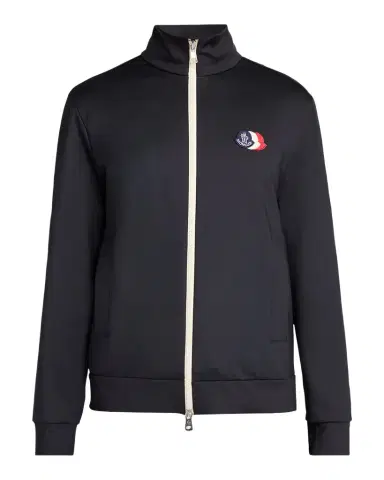 Moncler Men's Stand-Collar Technical Jersey Sweatshirt | Thumbnail 1 Moncler Men's Stand-Collar Technical Jersey Sweatshirt | Thumbnail 1