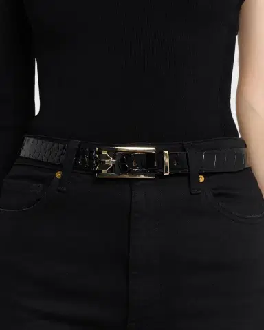 Victoria Beckham Dorian Pin Buckle Leather Belt | Thumbnail 2 Victoria Beckham Dorian Pin Buckle Leather Belt | Thumbnail 2