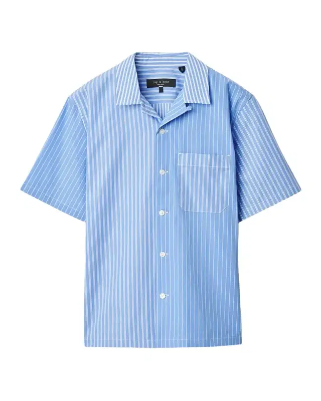 Men 's Avery Poplin Stripe Short-Sleeve Shirt Men 's Avery Poplin Stripe Short-Sleeve Shirt
