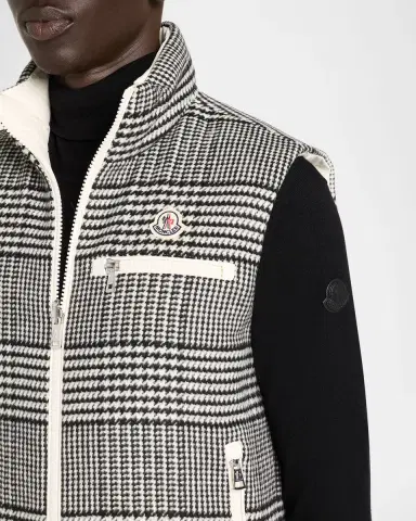 Moncler Men's Gienah Reversible Wool-Blend Down Vest | Thumbnail 5 Moncler Men's Gienah Reversible Wool-Blend Down Vest | Thumbnail 5