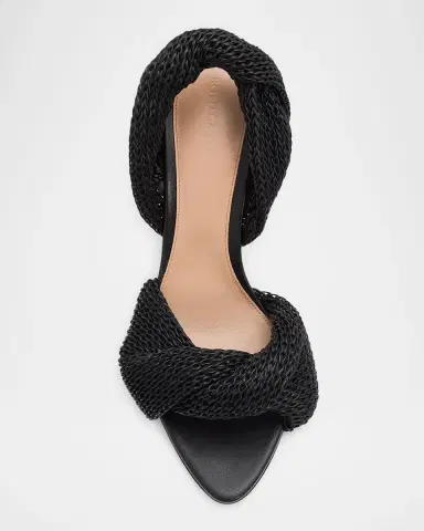 Bottega Veneta 90mm Grace Crochet Leather Sandals | Thumbnail 6 Bottega Veneta 90mm Grace Crochet Leather Sandals | Thumbnail 6