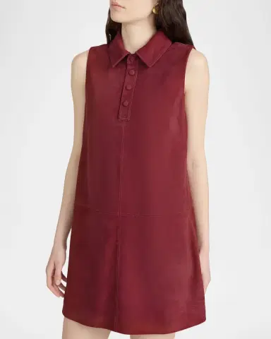 Frame The Suede City Mini Shift Dress | Thumbnail 6 Frame The Suede City Mini Shift Dress | Thumbnail 6