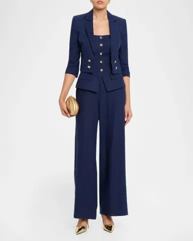 Generation Love Emmeline Cropped Linen Blazer | Thumbnail 2 Generation Love Emmeline Cropped Linen Blazer | Thumbnail 2