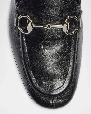 Gucci Jordaan Soft Leather Loafers with Horsebit | Thumbnail 4 Gucci Jordaan Soft Leather Loafers with Horsebit | Thumbnail 4