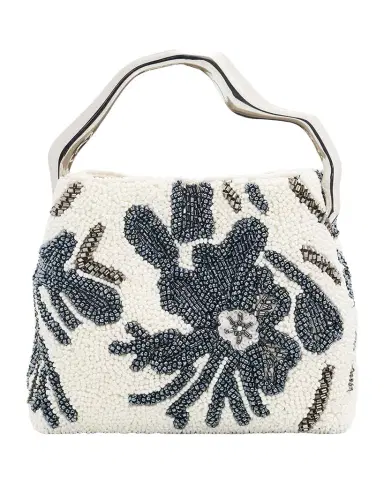 Cult Gaia Solene Mini Sculptural Beaded Top-Handle Bag | Thumbnail 1 Cult Gaia Solene Mini Sculptural Beaded Top-Handle Bag | Thumbnail 1